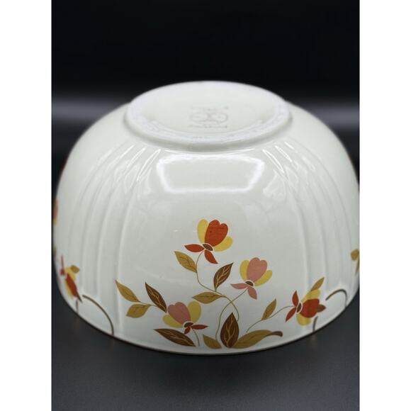 Vintage Halls Superior Jewel Tea Autumn Leaf Large 9" Mixing Bowl / Serving Bowl - Picture 2 of 3